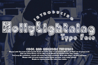 HollyLightning – Where Drama Meets Legibility in Display Typography