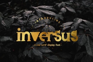 Inversus: A Display Font That Demands Attention